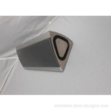 Outdoor Bluetooth Speaker With Rechargeable Battery , Silve